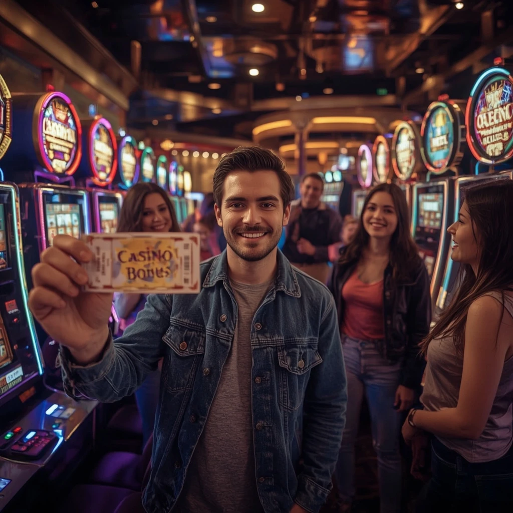 une personne tenant un bonus Baloo.Bet Casino