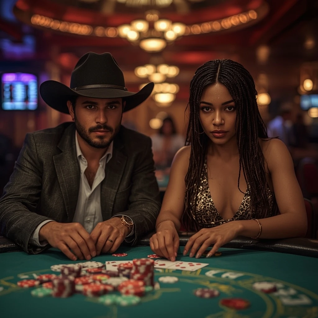 photo de deux joueurs de poker Baloo.Bet Casino